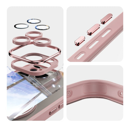 For iPhone 15 Pro Max 360 Holder Magsafe Acrylic Hybrid TPU Phone Case(Pink) - iPhone 15 Pro Max Cases by buy2fix | Online Shopping UK | buy2fix