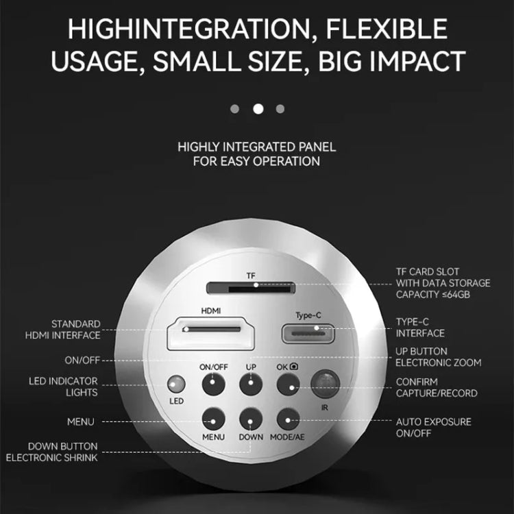 Luowei LW-GK20 UHD 1080P / 2K Microscope Camera with 5X Digital Zoom & Custom Storage - Microscope Magnifier Series by buy2fix | Online Shopping UK | buy2fix