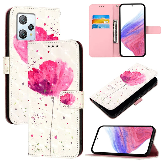 For Blackview A53 3D Painting Horizontal Flip Leather Phone Case(Flower) - More Brand by buy2fix | Online Shopping UK | buy2fix