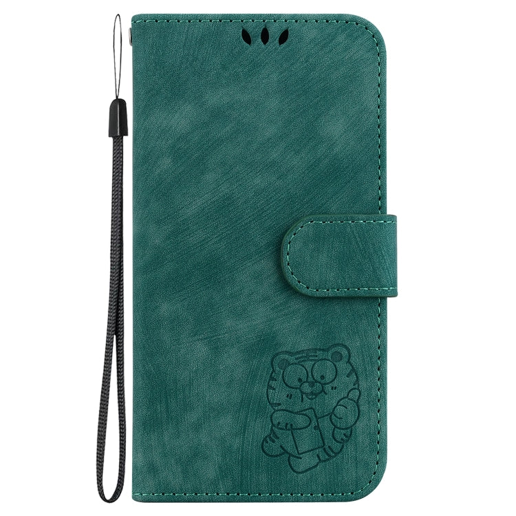 For Redmi K70 / K70 Pro Little Tiger Embossed Leather Phone Case(Green) - K70 Cases by buy2fix | Online Shopping UK | buy2fix