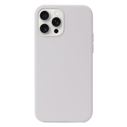 For iPhone 16 Pro Max Liquid Silicone Phone Case(White) - iPhone 16 Pro Max Cases by buy2fix | Online Shopping UK | buy2fix