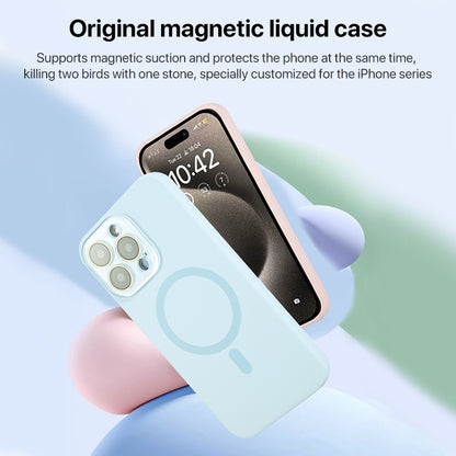 For iPhone 16 Pro Max Liquid Silicone MagSafe Full Coverage Phone Case with Lens Film(Purple) - iPhone 16 Pro Max Cases by buy2fix | Online Shopping UK | buy2fix