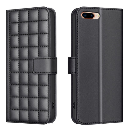 For iPhone SE 2024 Square Texture Leather Phone Case(Black) - More iPhone Cases by buy2fix | Online Shopping UK | buy2fix