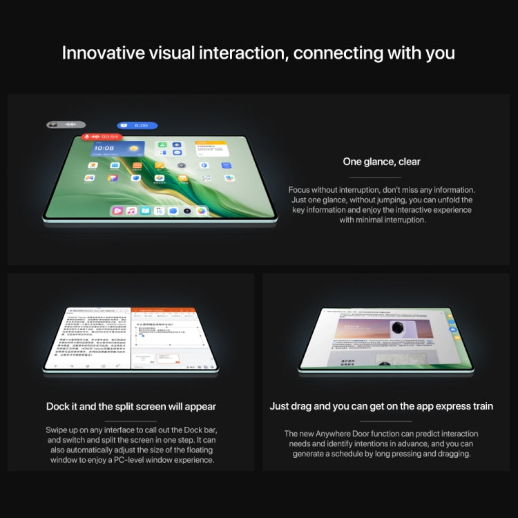 Honor MagicPad2 WiFi Tablet PC, 16GB+512GB, 12.3 inch MagicOS 8.0.1 Qualcomm Snapdragon 8s Gen 3 Octa Core(Green) - Huawei by Huawei | Online Shopping UK | buy2fix