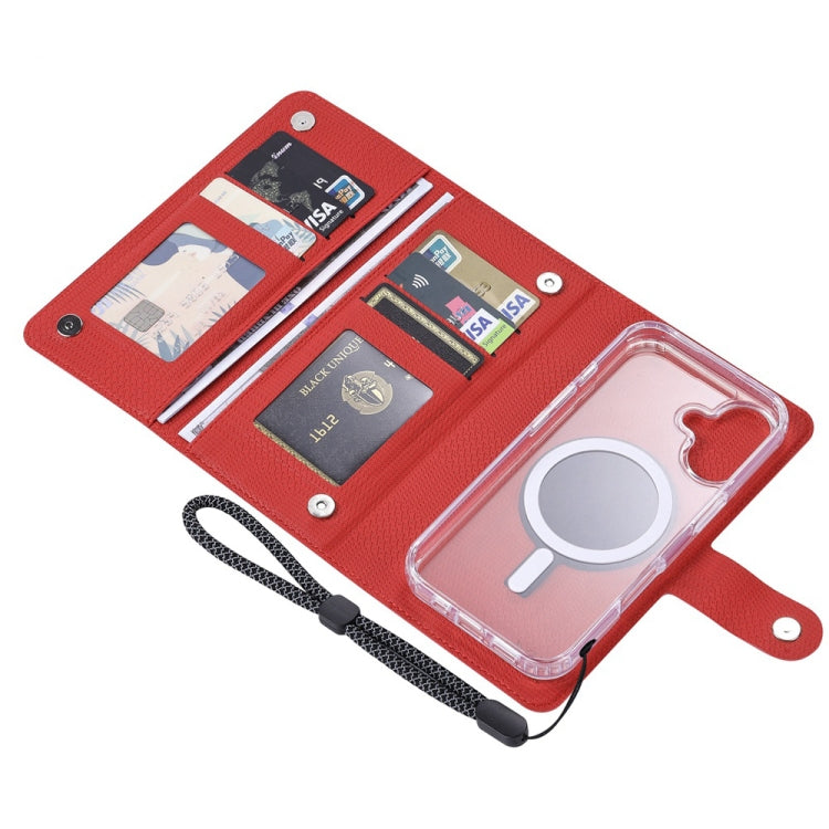 For iPhone 14 Plus ViLi GHA-C Series RFID MagSafe Magnetic Flip Leather Phone Case(Red) - iPhone 14 Plus Cases by ViLi | Online Shopping UK | buy2fix