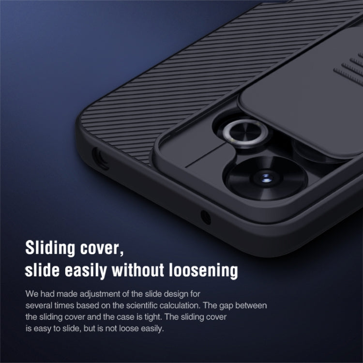 For Redmi Note 13R 5G / 13 4G NILLKIN Black Mirror Series Camshield PC Phone Case(Black) - Redmi 13 Cases by NILLKIN | Online Shopping UK | buy2fix