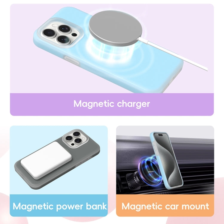 For iPhone 16 Pro Jelly Liquid Silicone MagSafe Magnetic Phone Case(White) - iPhone 16 Pro Cases by buy2fix | Online Shopping UK | buy2fix