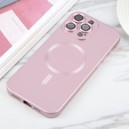 For iPhone 16 Pro Liquid TPU Silicone Solid Color MagSafe Phone Case(Rose Gold) - iPhone 16 Pro Cases by buy2fix | Online Shopping UK | buy2fix