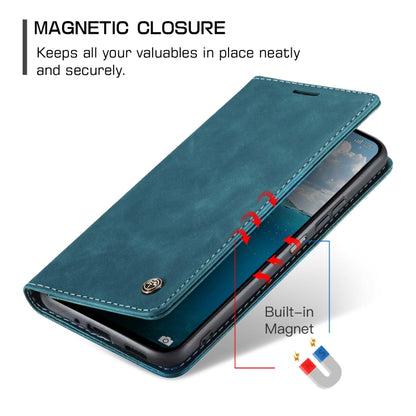 For Redmi 13 CaseMe 013 Multifunctional Horizontal Flip Leather Phone Case(Blue) - Redmi 13 Cases by CaseMe | Online Shopping UK | buy2fix