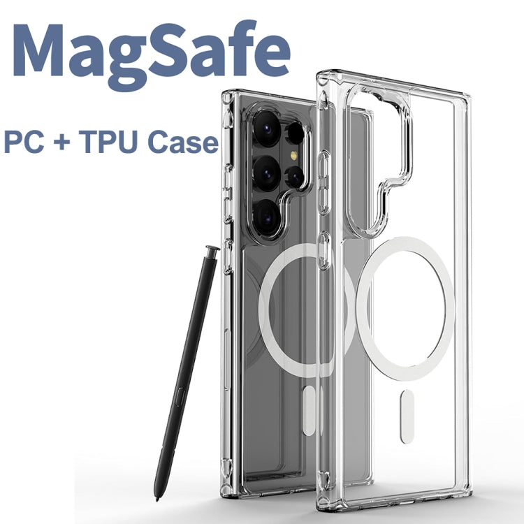 For Samsung Galaxy S24 5G ViLi MAG-C Series MagSafe Magnetic PC + TPU Phone Case(Transparent) - Galaxy S24 5G Cases by ViLi | Online Shopping UK | buy2fix