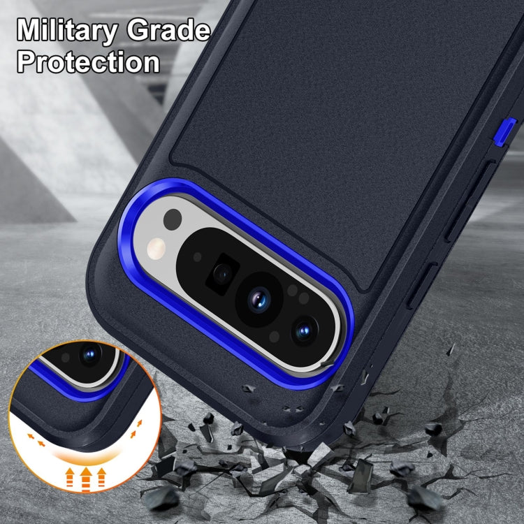 For Google Pixel 9 Life Waterproof Rugged PC + Silicone Phone Case(Dark Blue + Royal Blue) - Google Cases by buy2fix | Online Shopping UK | buy2fix