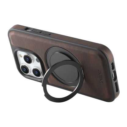 For iPhone 13 Pro Denior A14 Skin Feel Rotating Holder MagSafe Phone Case(Brown) - iPhone 13 Pro Cases by Denior | Online Shopping UK | buy2fix