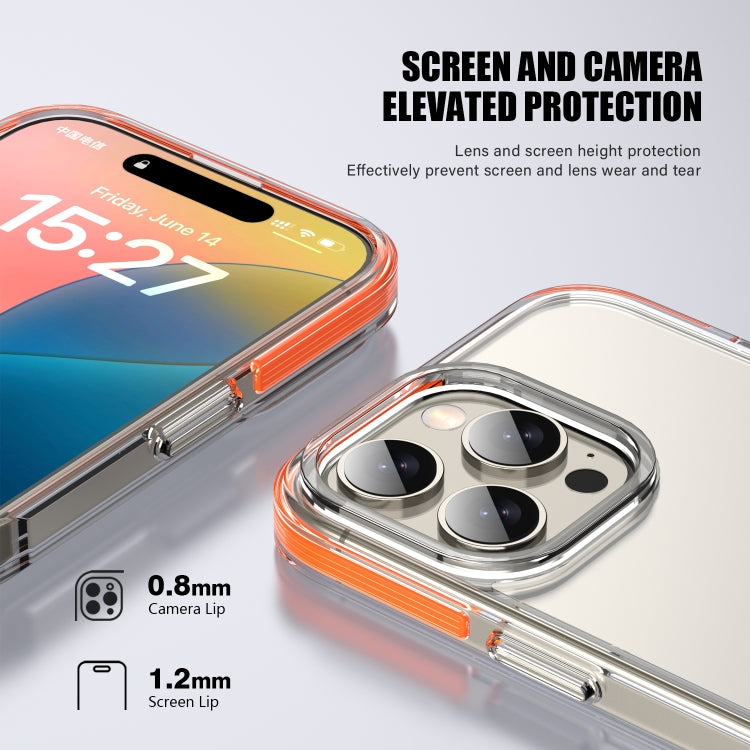 For iPhone 16 Pro Max TPE Airbag TPU+ PC Full Coverage Phone Case(Transparent) - iPhone 16 Pro Max Cases by buy2fix | Online Shopping UK | buy2fix