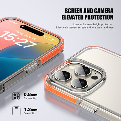 For iPhone 16 TPE Airbag TPU+ PC Full Coverage Phone Case(Orange) - iPhone 16 Cases by buy2fix | Online Shopping UK | buy2fix