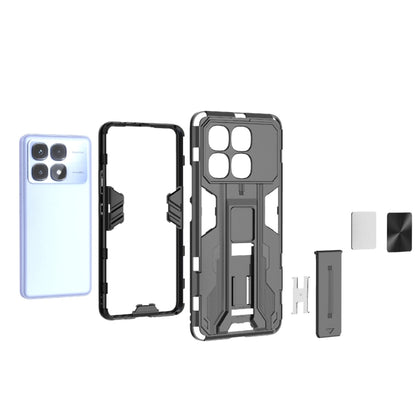 For Redmi K70 Ultra 5G Global Supersonic PC + TPU Holder Phone Case(Red) - Xiaomi Cases by buy2fix | Online Shopping UK | buy2fix