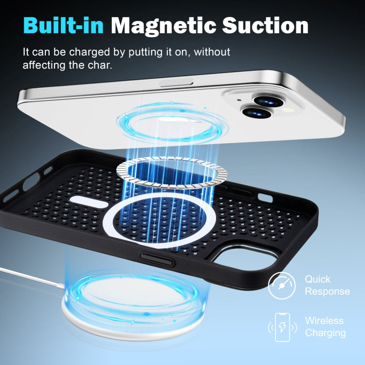 For iPhone 16 Ice Feeling Cooling MagSafe Magnetic Phone Case(White) - iPhone 16 Cases by buy2fix | Online Shopping UK | buy2fix