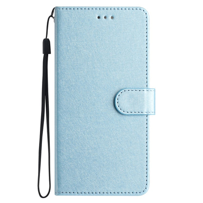 For iPhone 16 Pro Silk Texture Horizontal Flip Leather Phone Case(Light Blue) - iPhone 16 Pro Cases by buy2fix | Online Shopping UK | buy2fix