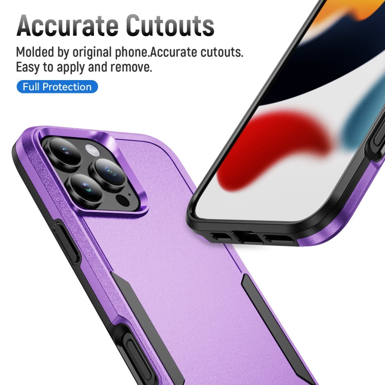 For iPhone 16 Pro Pioneer Armor Heavy Duty PC + TPU Phone Case(Purple+Black) - iPhone 16 Pro Cases by buy2fix | Online Shopping UK | buy2fix