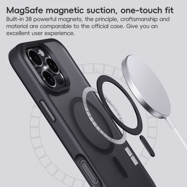 For iPhone 16 Pro Max Frosted MagSafe Magnetic Phone Case(Puprle) - iPhone 16 Pro Max Cases by buy2fix | Online Shopping UK | buy2fix