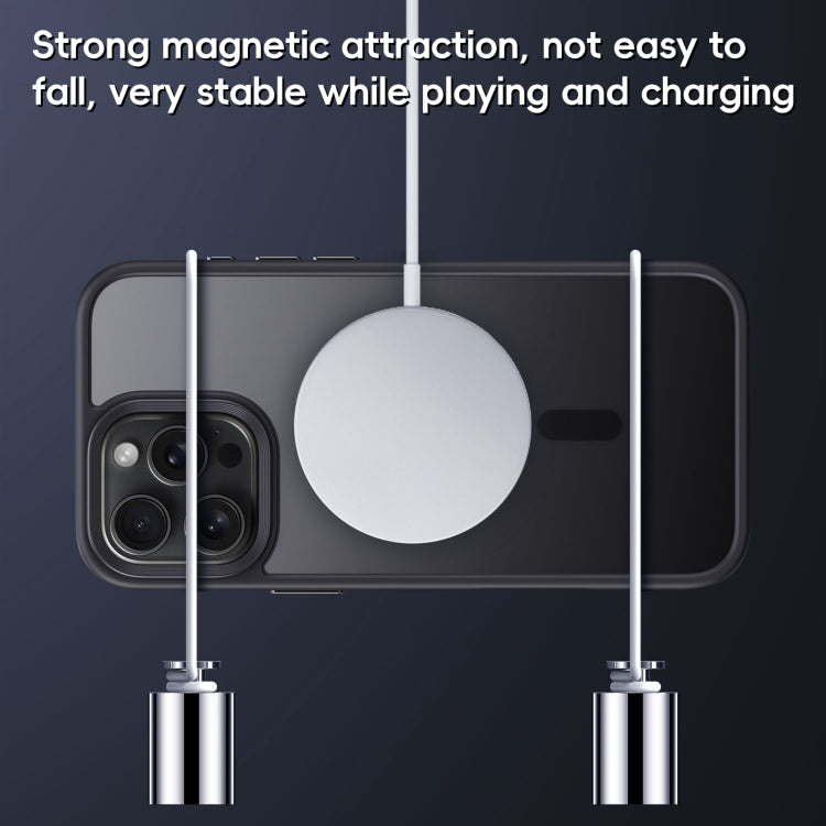 For iPhone 16 Pro Max Frosted MagSafe Magnetic Phone Case(Puprle) - iPhone 16 Pro Max Cases by buy2fix | Online Shopping UK | buy2fix