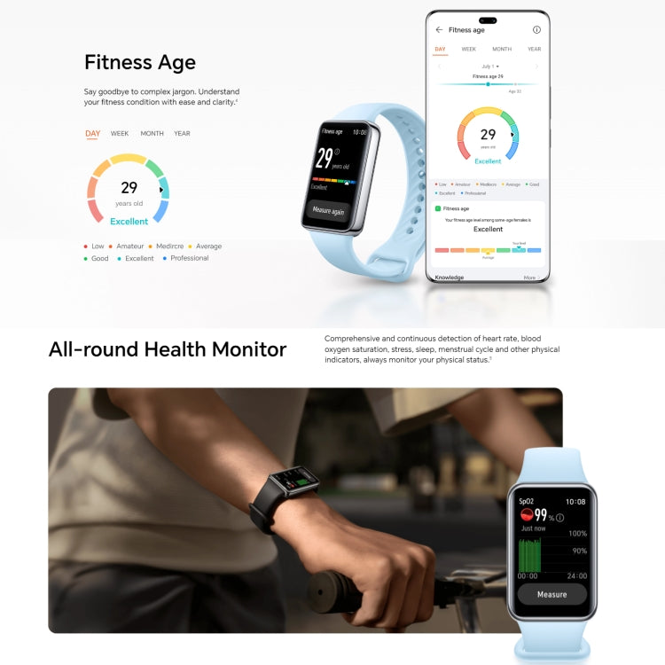 Honor Band 9, 1.57 inch AMOLED Screen, Support Heart Rate / Blood Oxygen / Sleep Monitoring, NFC Version(Black) - Wearable Devices by Huawei | Online Shopping UK | buy2fix