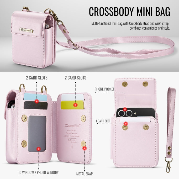 For Samsung Z Flip Series CaseMe Me50 Mini Lanyard Universal Bag(Pink) - Galaxy Z Flip6 5G Cases by CaseMe | Online Shopping UK | buy2fix