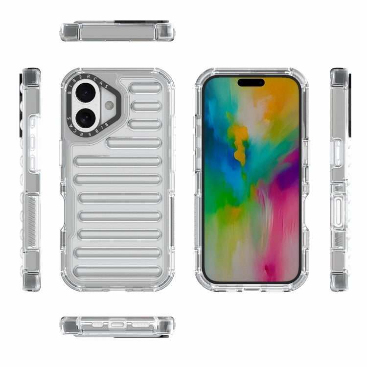 For iPhone 16 Plus High Transparency TPU Hybrid PC Airbag Phone Case(Transparent) - iPhone 16 Plus Cases by buy2fix | Online Shopping UK | buy2fix