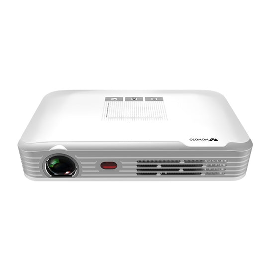 WOWOTO T9 1280 x 800 RGB LED Portable Projector Android 6.0 2GB+16GB, Plug Type:UK Plug(White) - LED Projector by WOWOTO | Online Shopping UK | buy2fix