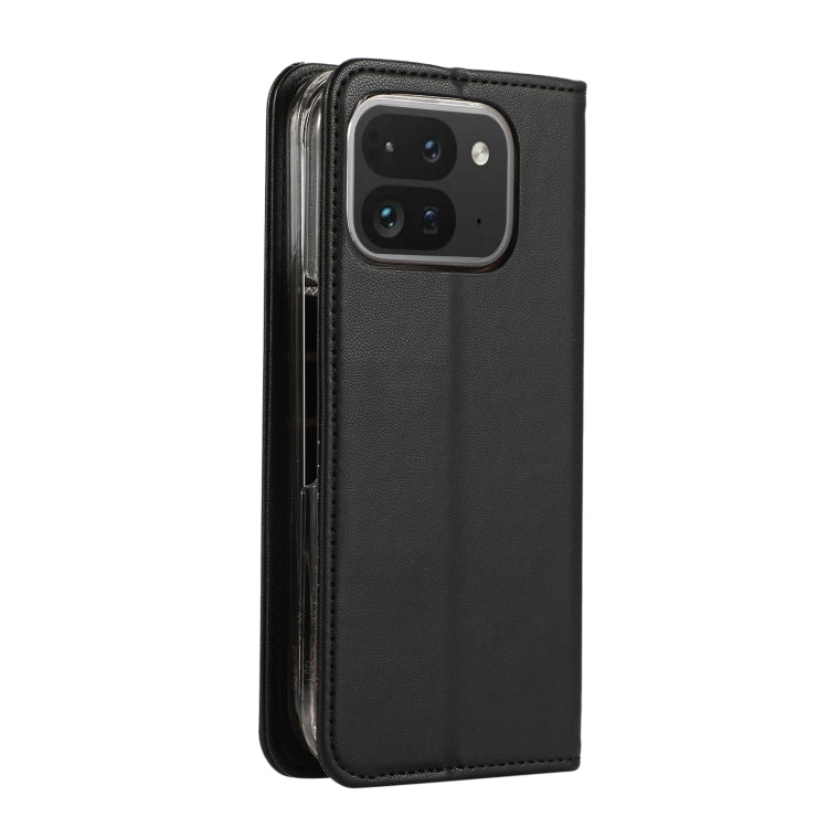 For Google Pixel 9 Pro Fold ABEEL RFID Magnetic Flip Leather Phone Case(Black) - Google Cases by buy2fix | Online Shopping UK | buy2fix