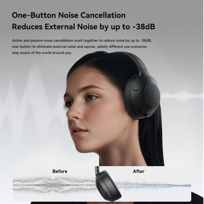 JOYROOM JR-JH2 ANC Bluetooth Wireless Headphones(Black) - Headset & Headphone by JOYROOM | Online Shopping UK | buy2fix