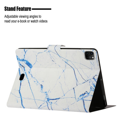 For iPad Pro 11 2024 Colored Drawing Pattern Flip Leather Smart Tablet Case(White Marble) - iPad Pro 11 2024 Cases by buy2fix | Online Shopping UK | buy2fix