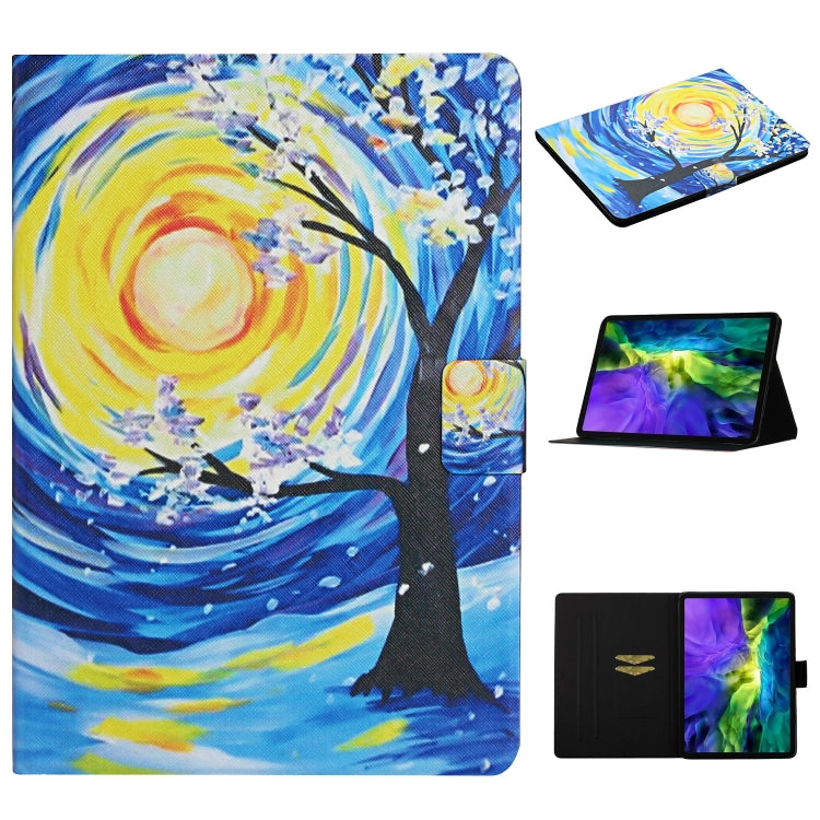 For iPad Pro 11 2024  Colored Drawing Pattern Flip Leather Smart Tablet Case(Starry Sky Tree) - iPad Pro 11 2024 Cases by buy2fix | Online Shopping UK | buy2fix