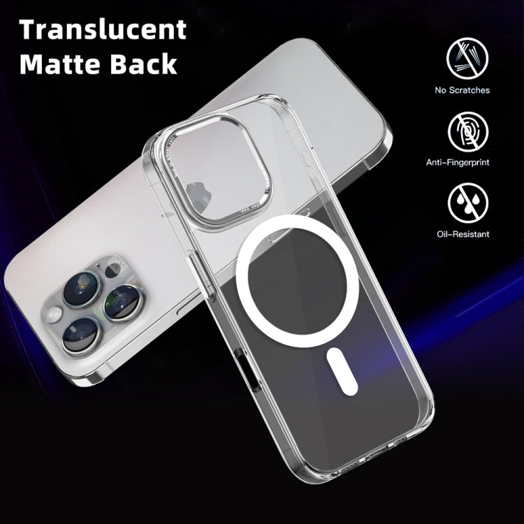 For iPhone 16 Pro Ice Color Magnetic Series Magsafe Magnetic PC Hybrid TPU Phone Case(Transparent) - iPhone 16 Pro Cases by buy2fix | Online Shopping UK | buy2fix