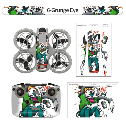 For DJI Neo Drone Body Remote Control Protective Sticker(Grunge Eyes) - Stickers by Sunnylife | Online Shopping UK | buy2fix