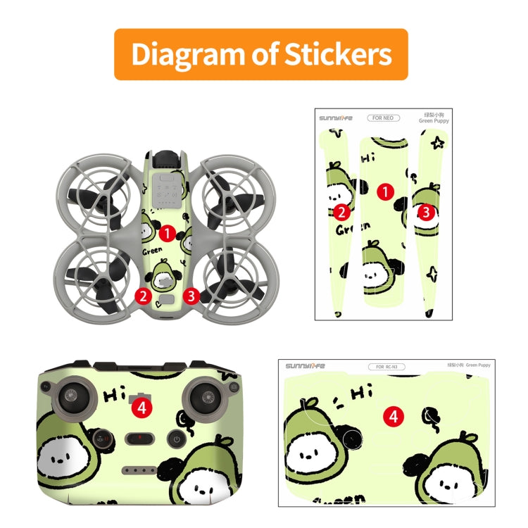 For DJI Neo Drone Body Remote Control Protective Sticker(Graffiti Boom) - Stickers by Sunnylife | Online Shopping UK | buy2fix