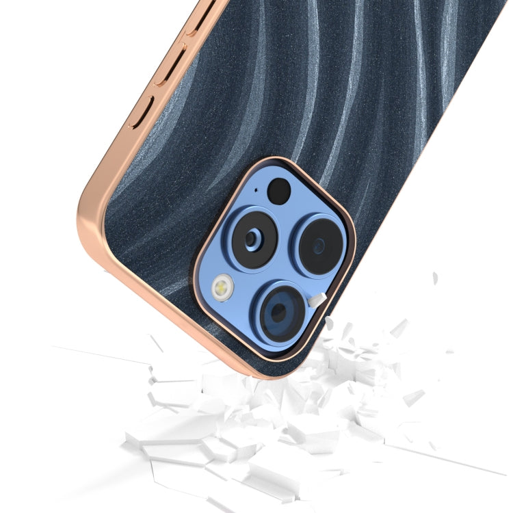 For iPhone 16 Pro Max Nano Electroplating Galactic Pattern Protective Phone Case(Blue) - iPhone 16 Pro Max Cases by buy2fix | Online Shopping UK | buy2fix