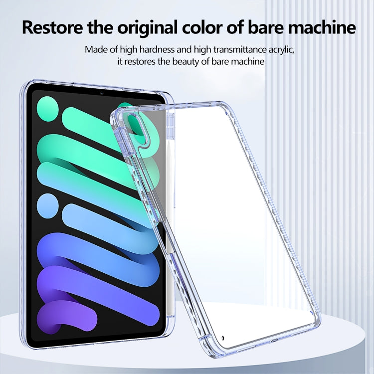 For iPad Pro 13 2024 Acrylic Hybrid TPU Tablet Case with Pen Slot(Lavender) - iPad Pro 13 2024 Cases by buy2fix | Online Shopping UK | buy2fix