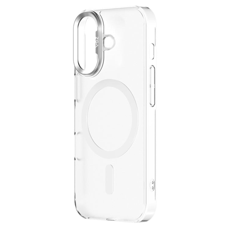 For iPhone 16 Plus ZGA Magsafe Clear PC Tempered Glass Phone Case(Frosted White) - iPhone 16 Plus Cases by ZGA | Online Shopping UK | buy2fix