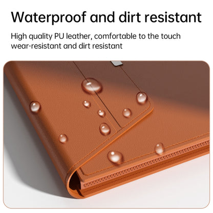 Multifunctional Laptop PU Magnetic Stand Split Liner Bag with Mouse Pad Function, Size:13-14 inch(Rose Gold) - 13.3 inch by buy2fix | Online Shopping UK | buy2fix