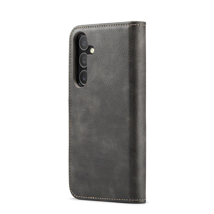 For Samsung Galaxy S24 FE 5G DG.MING Crazy Horse Texture Detachable Magnetic Leather Case(Grey) - Galaxy S24 FE 5G Cases by DG.MING | Online Shopping UK | buy2fix