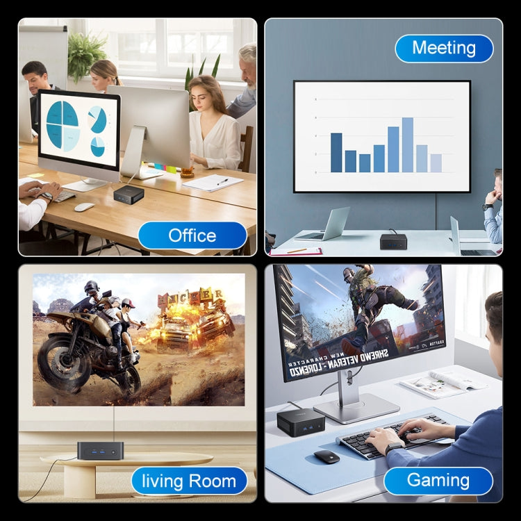 Ninkear N10 Windows 11 Bluetooth 4.2 Mini PC, 16GB+512GB, Intel Processor N100 Alder Lake-N(US Plug) - Windows Mini PCs by Ninkear | Online Shopping UK | buy2fix