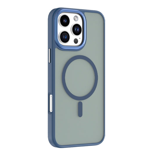 For iPhone 16 Pro Max Mutural Skin Feel Series Frosted MagSafe Magnetic Phone Case(Blue) - iPhone 16 Pro Max Cases by Mutural | Online Shopping UK | buy2fix