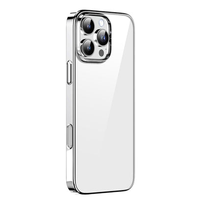 For iPhone 16 Pro Mutural Jiantou Series Electroplating Hybrid PC Phone Case(Silver) - iPhone 16 Pro Cases by Mutural | Online Shopping UK | buy2fix