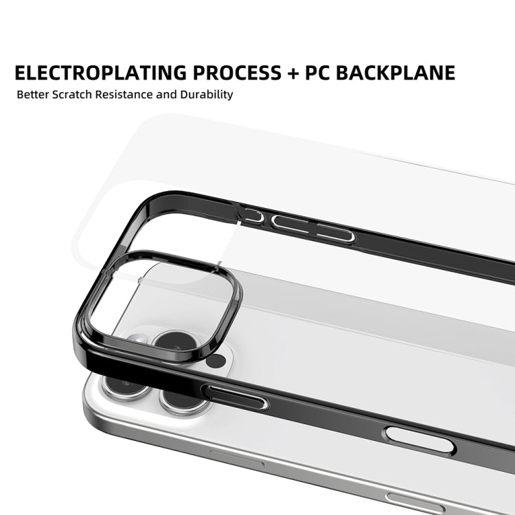 For iPhone 16 Pro Mutural Jiantou Series Electroplating Hybrid PC Phone Case(Silver) - iPhone 16 Pro Cases by Mutural | Online Shopping UK | buy2fix