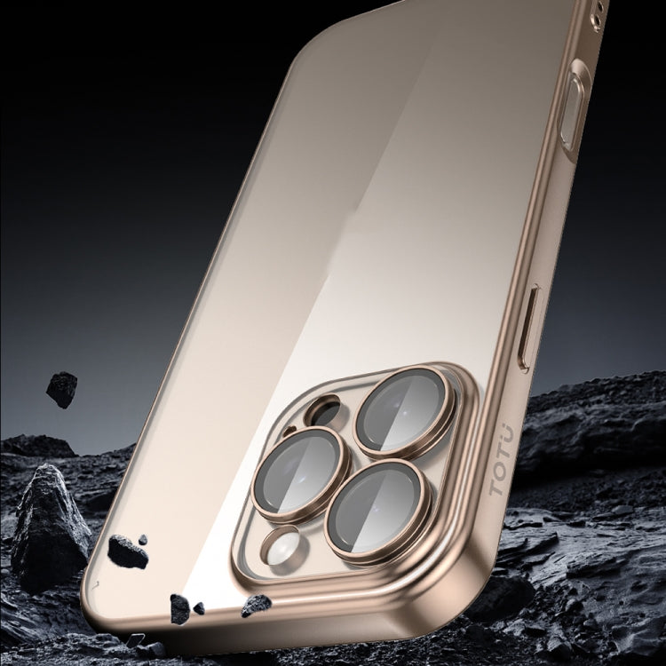 For iPhone 16 Pro Max TOTU PC-2 Soft Jane Series Electroplated TPU Phone Case with Lens Film(Silver) - iPhone 16 Pro Max Cases by TOTUDESIGN | Online Shopping UK | buy2fix