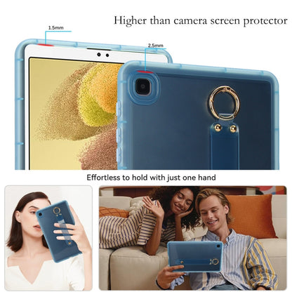 For Samsung Galaxy Tab S9 / S8 / S7 Wristband Holder PC Hybrid TPU Soft Tablet Case(Blue) - Galaxy Tab S9 Cases by buy2fix | Online Shopping UK | buy2fix