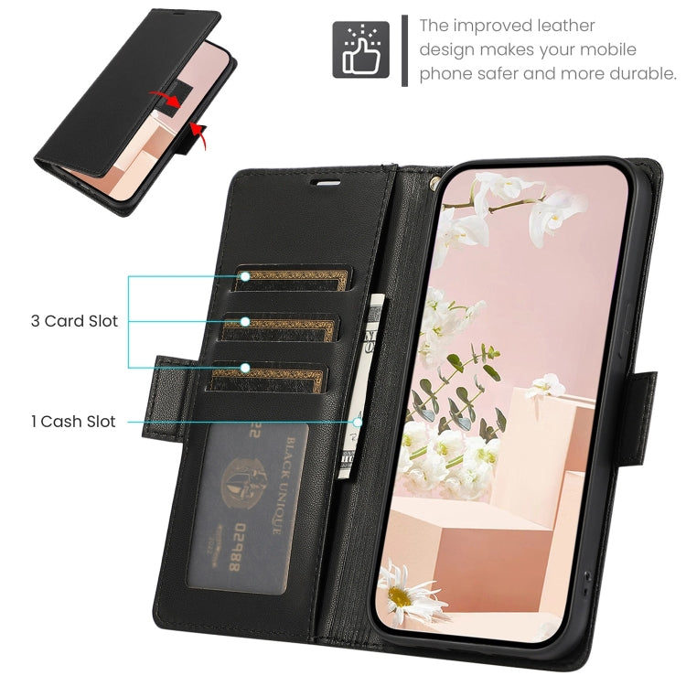 For Samsung Galaxy S25+ / S24+ 5G Side Buckle RFID Anti-theft Leather Phone Case(Black) - Galaxy S25+ 5G Cases by buy2fix | Online Shopping UK | buy2fix