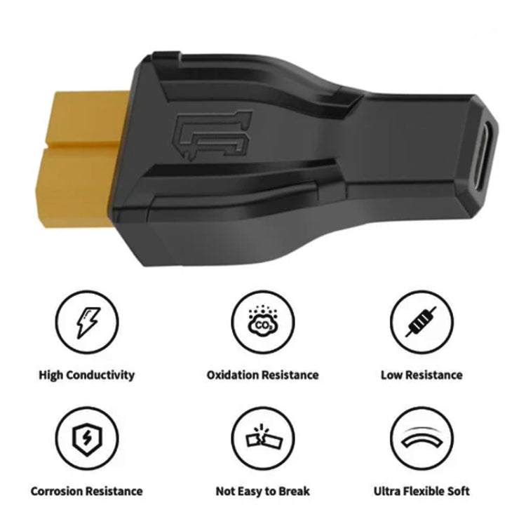 XT-018 XT60 Male to 5.5x2.5 Interchange Adapter - Universal Power Adapter by buy2fix | Online Shopping UK | buy2fix