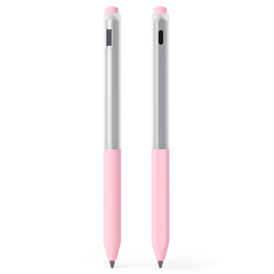 For Lenovo Gen3 Stylus Pen 2pcs/Set Jelly Series Stylus Pen Silicone Protective Cover(Cherry Pink) - Pencil Accessories by buy2fix | Online Shopping UK | buy2fix