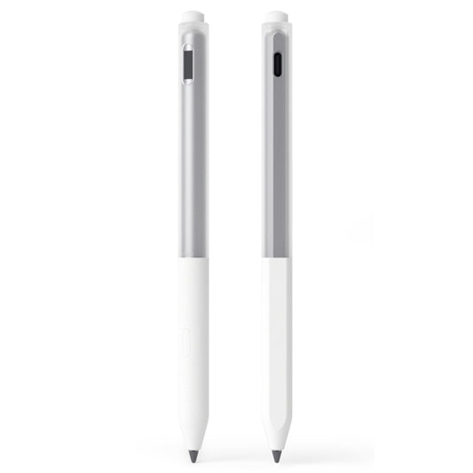 For Lenovo Gen3 Stylus Pen 2pcs/Set Jelly Series Stylus Pen Silicone Protective Cover(White) - Pencil Accessories by buy2fix | Online Shopping UK | buy2fix